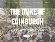 Tablet Screenshot of dukeofedinburghpub.com